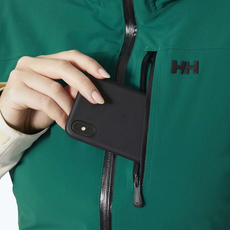 Kurtka narciarska damska Helly Hansen Alphelia emerald snow 3