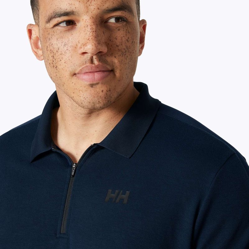 Koszulka polo męska Helly Hansen Hp 1/2 Zip Polo navy 3