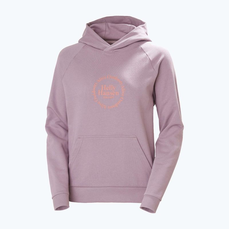 Bluza damska Helly Hansen Core Graphic Hoodie purple clay 4