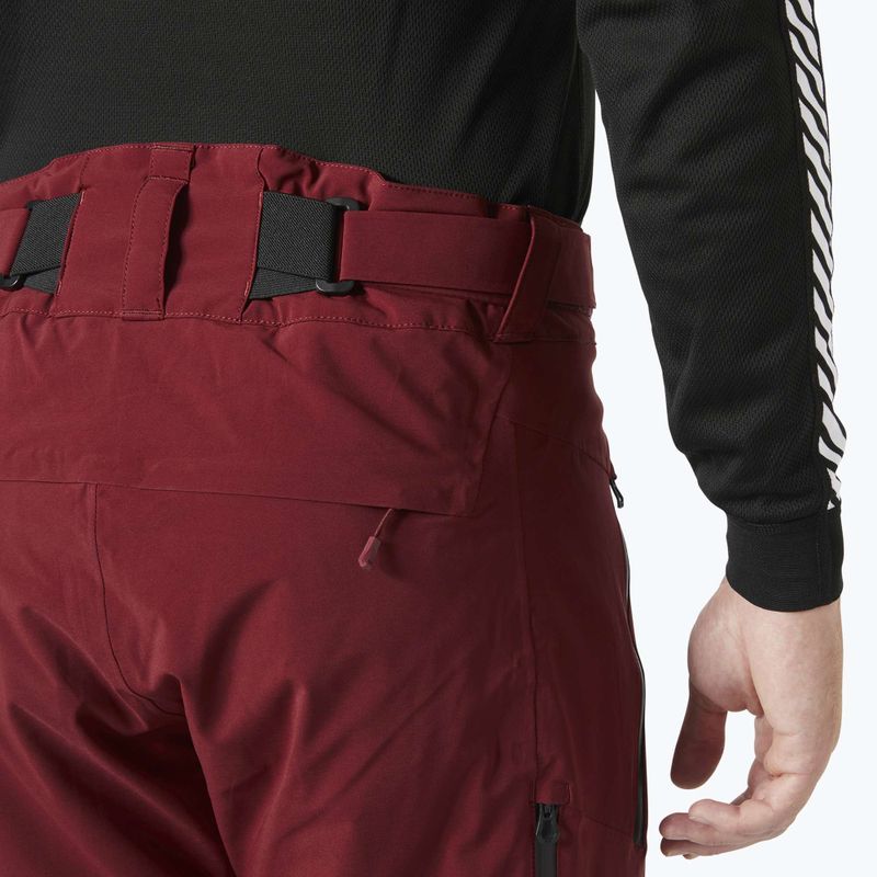Spodnie narciarskie męskie Helly Hansen Alpha Lifaloft mars red 4