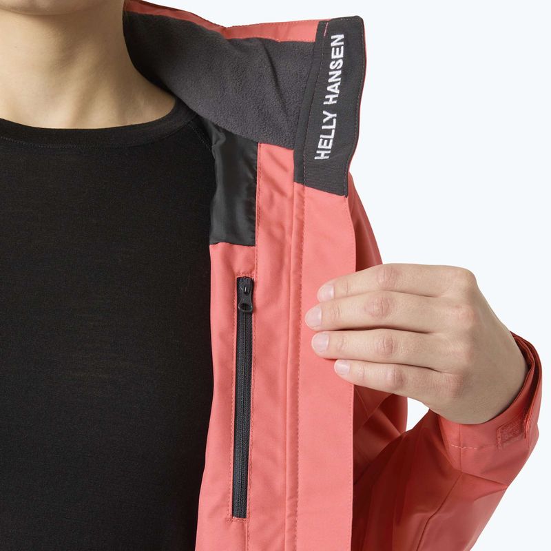Kurtka żeglarska damska Helly Hansen Crew Hooded 2.0 sunset pink 5
