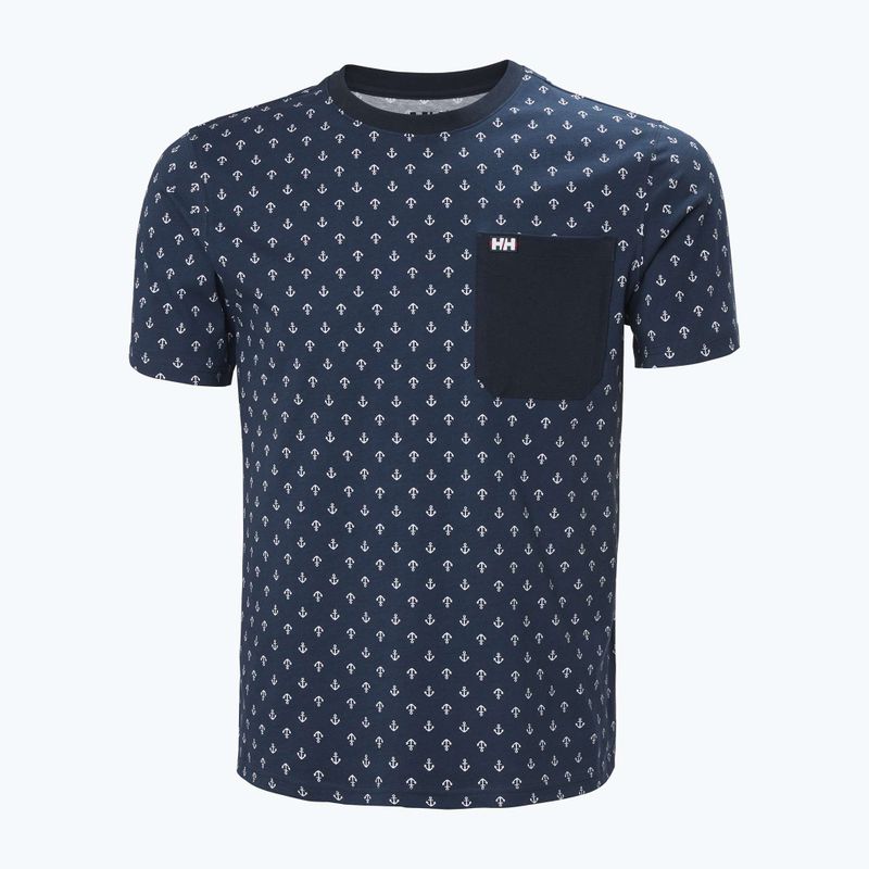 Koszulka męska Helly Hansen Hudson navy aop 4