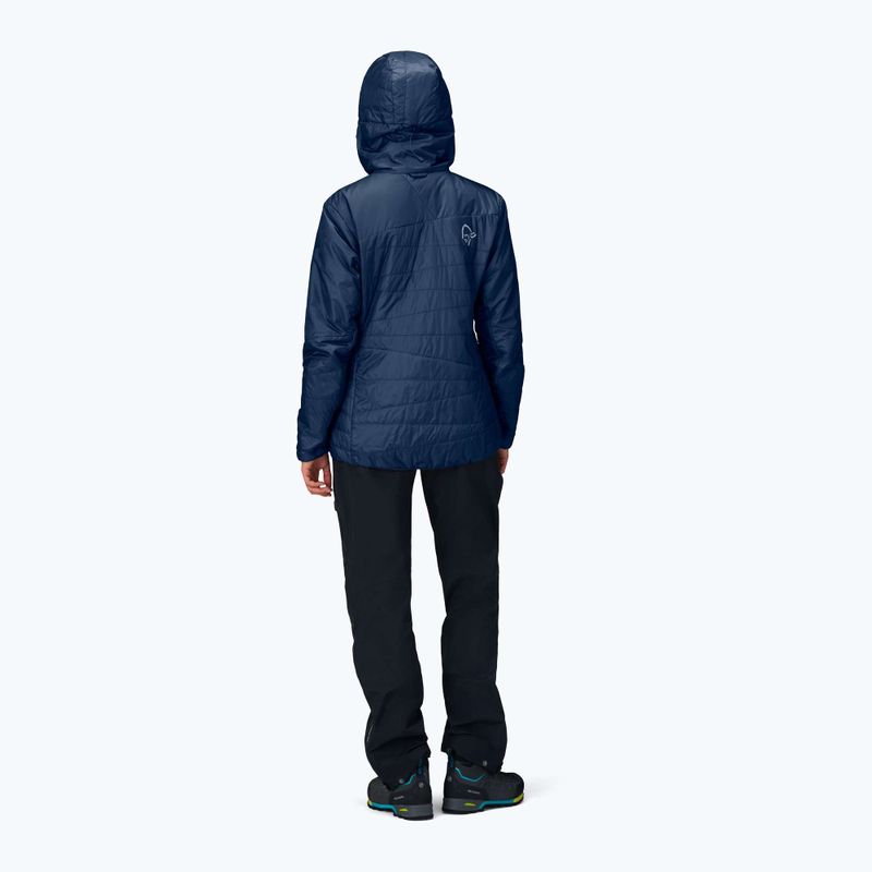 Kurtka ocieplana damska NORRONA Faketind Thermo40 Zip Hood indigo night 3