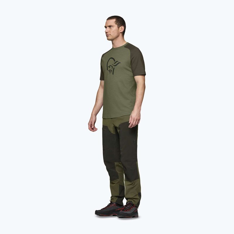 Koszulka trekkingowa męska NORRONA Femund PureUll loden green 4