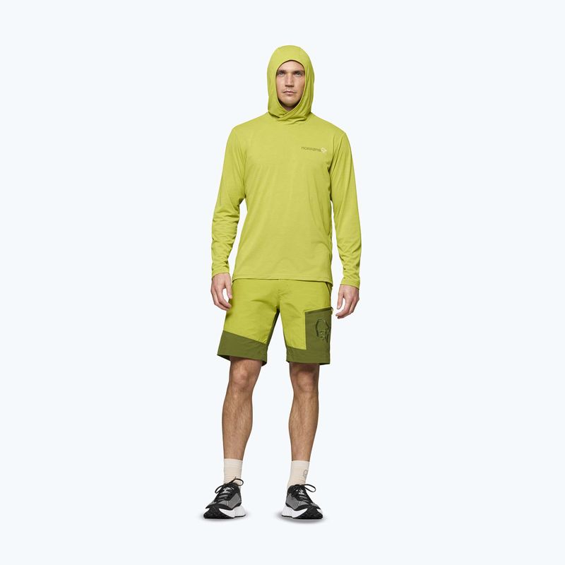 Bluza trekkingowa męska NORRONA Femund Tech Hood golden lime 2