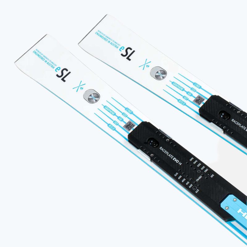Narty zjazdowe HEAD WC Rebels e-SL RP EVO 14 + wiązania Freeflex 14 GW white/blue 4