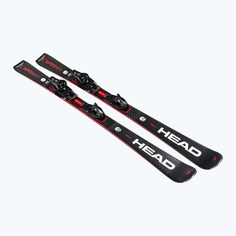 Narty zjazdowe HEAD Supershape e-Rally SW BB-PR + PRD 12 GW black/red 2