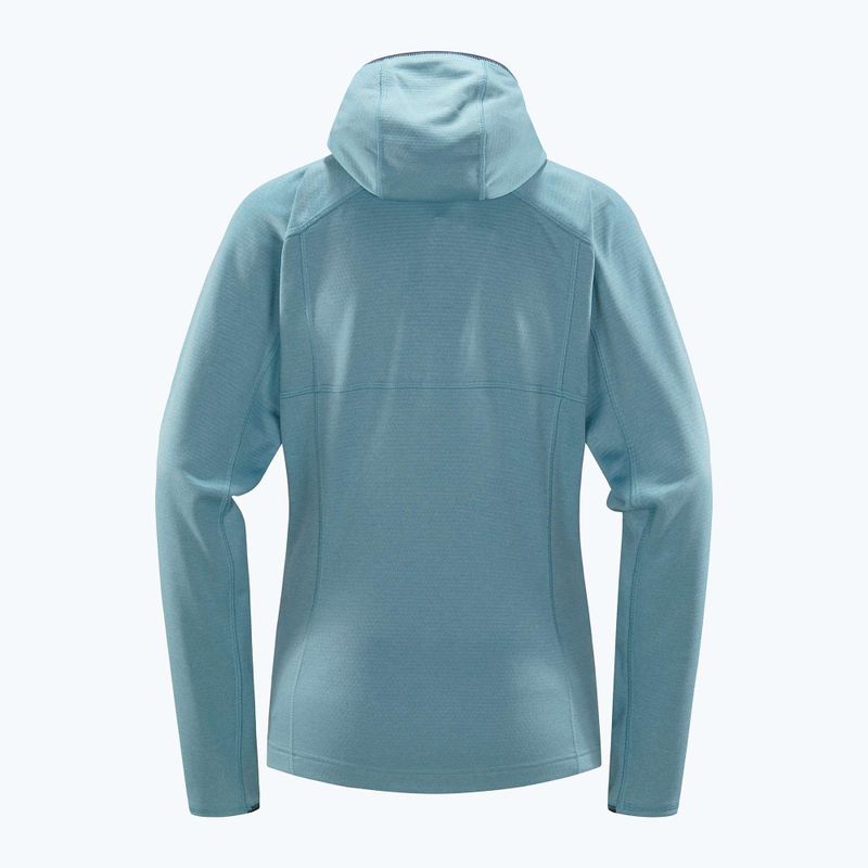 Bluza trekkingowa damska Haglöfs Skuta Hood frost blue 2