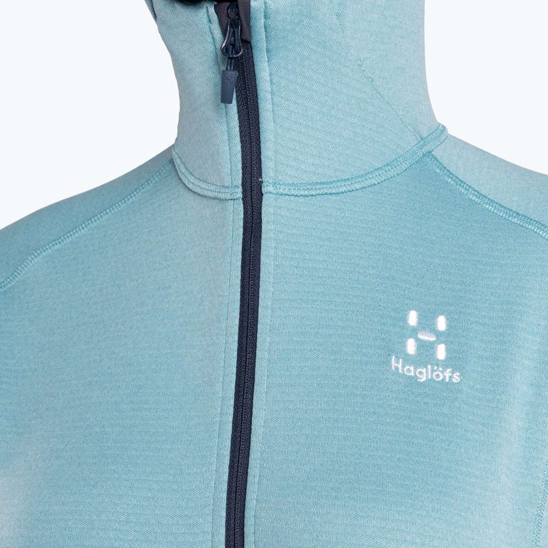 Bluza trekkingowa damska Haglöfs Skuta Hood frost blue 3