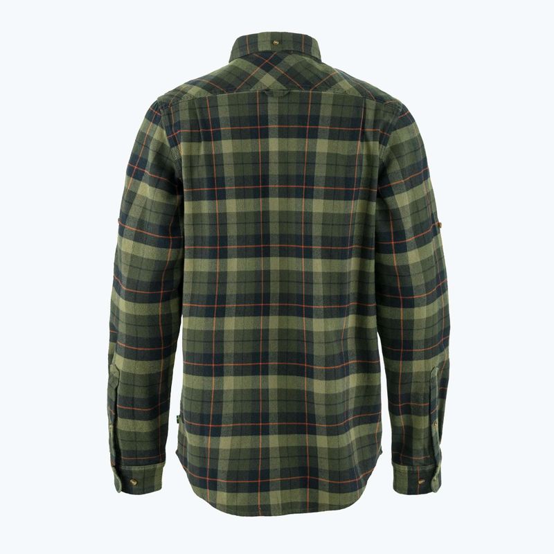 Koszula męska Fjällräven Singi Heavy Flannel black/deep forest 2