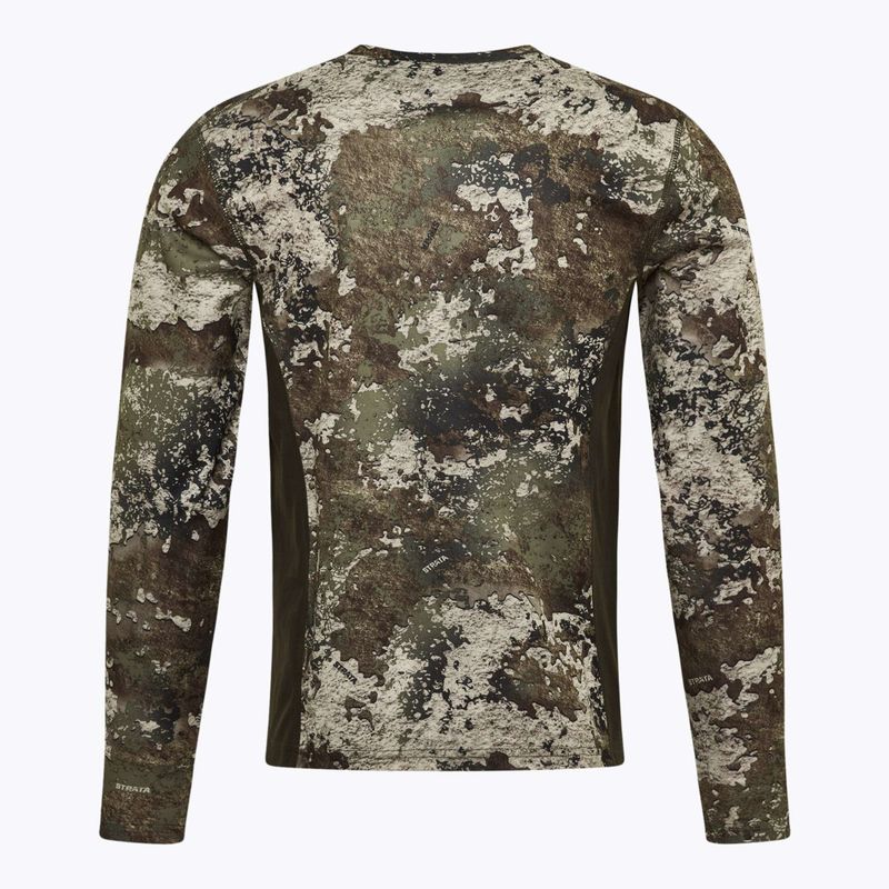 Longsleeve trekkingowy męski Pinewood Furudal Camou InsectSafe strata/moss green 2