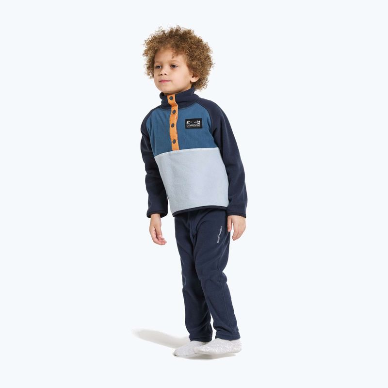 Bluza polarowa dziecięca Didriksons Monte Half Button cloud blue 2