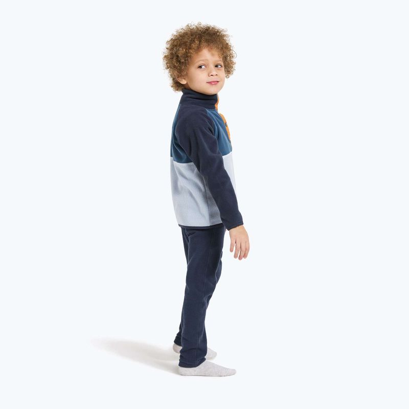 Bluza polarowa dziecięca Didriksons Monte Half Button cloud blue 4