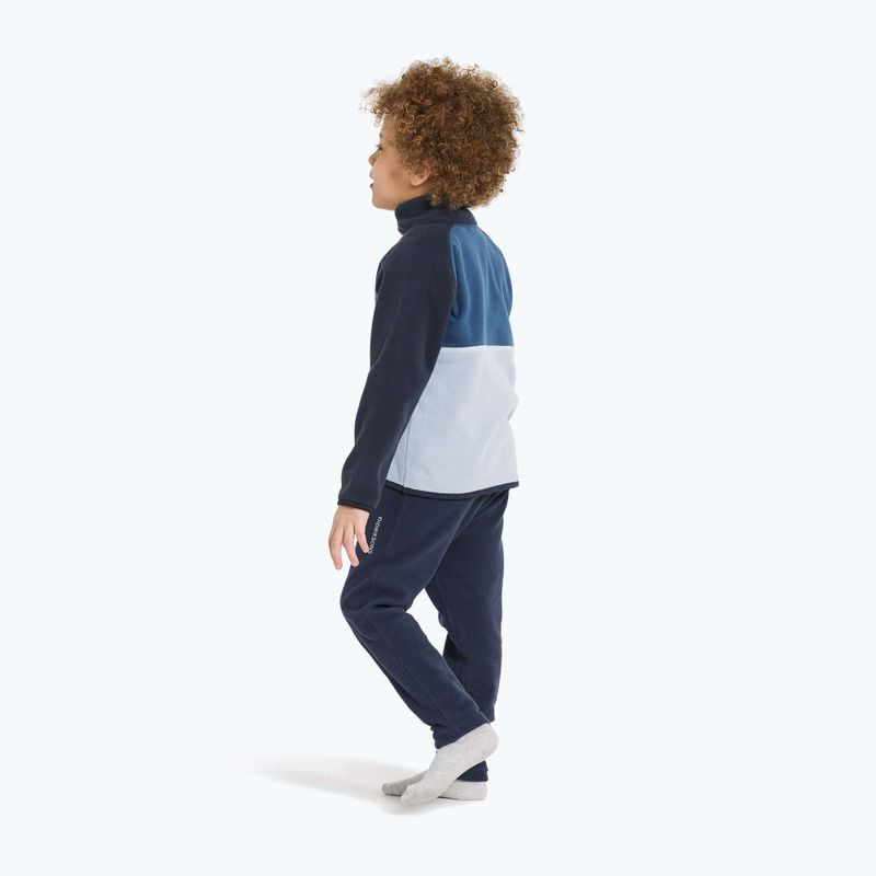 Bluza polarowa dziecięca Didriksons Monte Half Button cloud blue 5