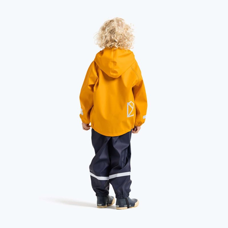 Kurtka przeciwdeszczowa dziecięca Didriksons Slaskeman oat yellow 3