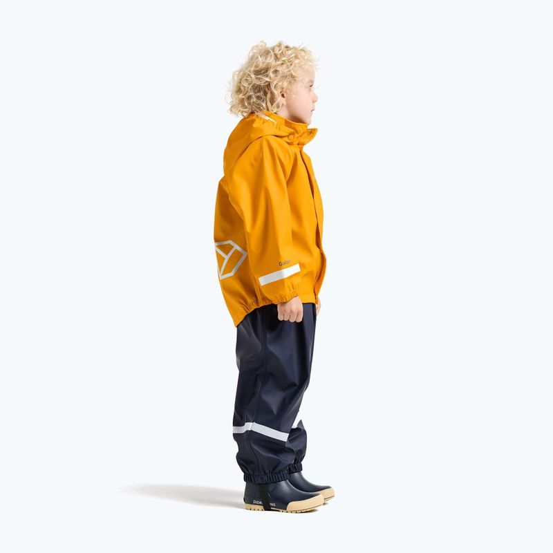 Kurtka przeciwdeszczowa dziecięca Didriksons Slaskeman oat yellow 4