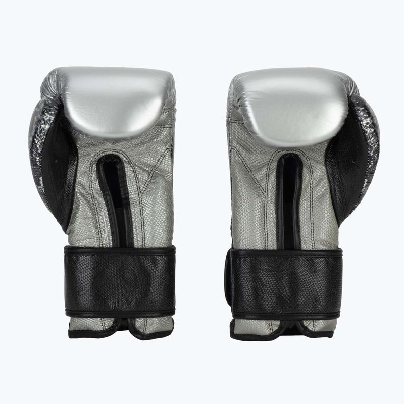 Rękawice bokserskie Cleto Reyes Velcro Sparring silver/black 3
