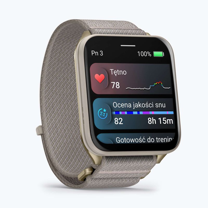 Zegarek Garmin Venu X1 soft gold/french gray 2