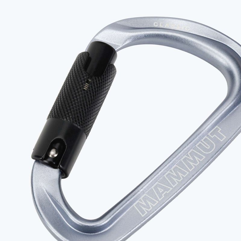 Karabinek wspinaczkowy Mammut Classic HMS Twistlock Plus light grey 3