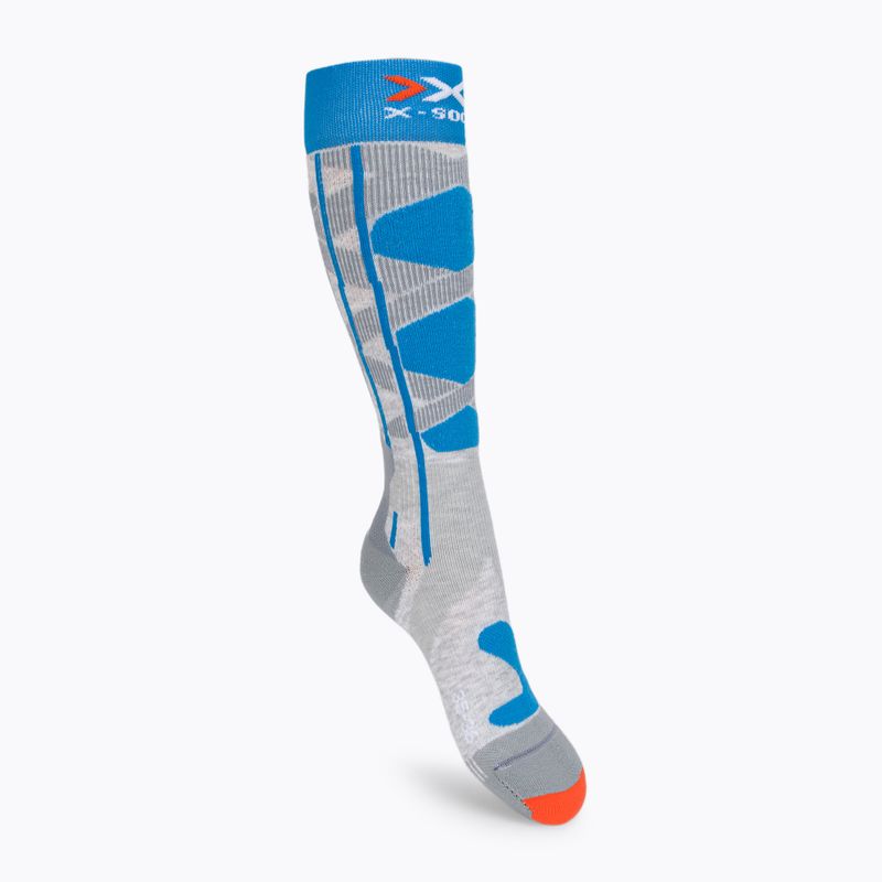 Skarpety narciarskie damskie X-Socks Ski Control 4.0 grey melange/turquoise 2