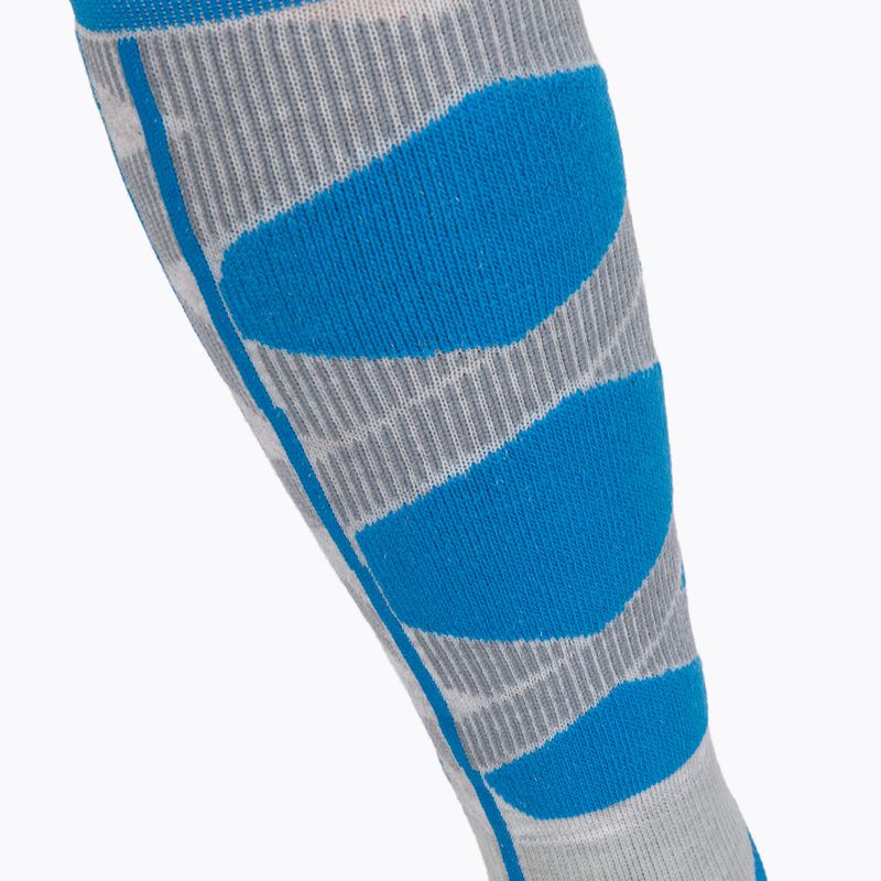 Skarpety narciarskie damskie X-Socks Ski Control 4.0 grey melange/turquoise 4