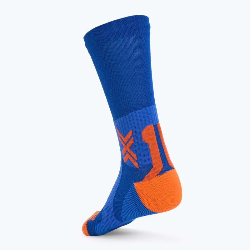 Skarpety X-Socks Run Perform Warm Crew twyce blue/orange 2