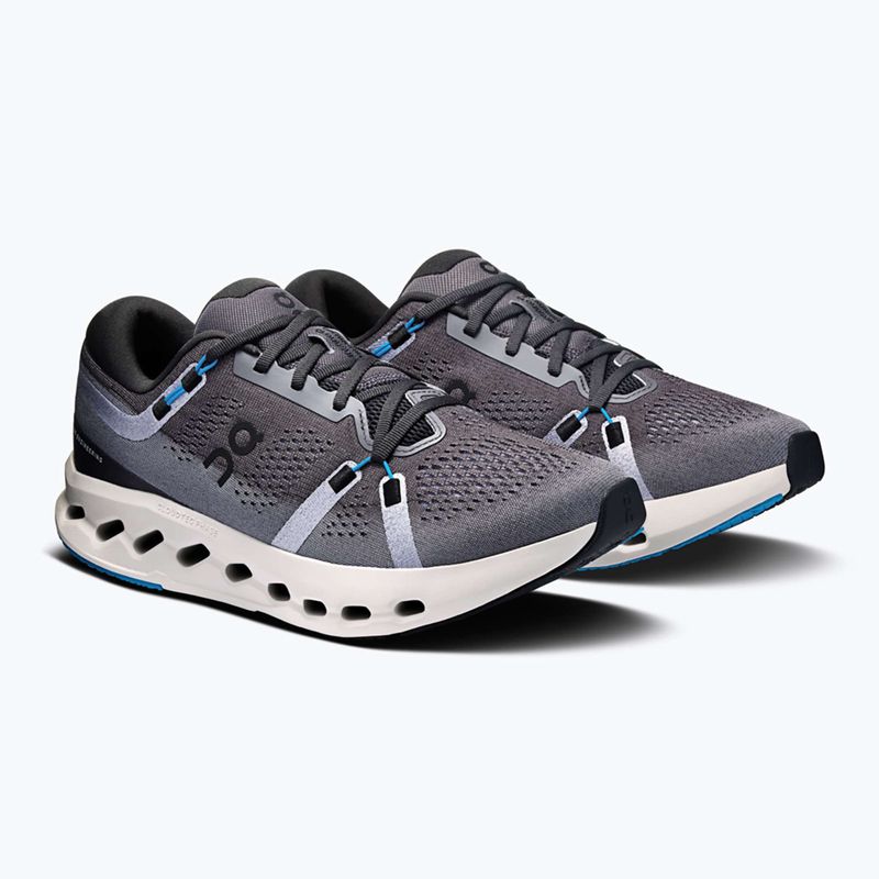 Buty do biegania damskie On Cloudsurfer 2 Wide black/malibu 4