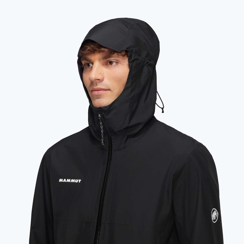 Kurtka przeciwdeszczowa męska Mammut Treeline HS Hooded black 4