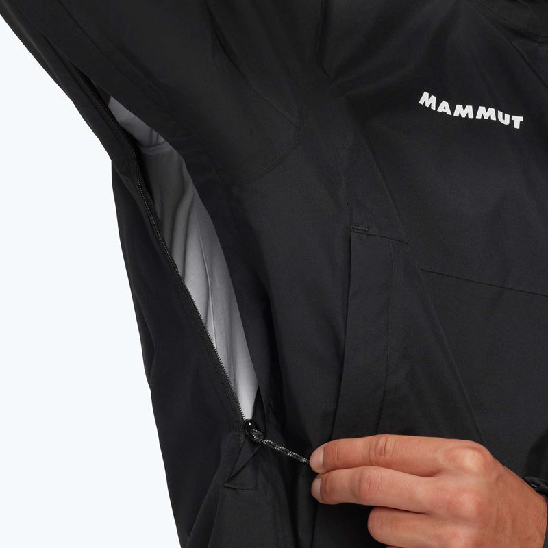 Kurtka przeciwdeszczowa męska Mammut Treeline HS Hooded black 6