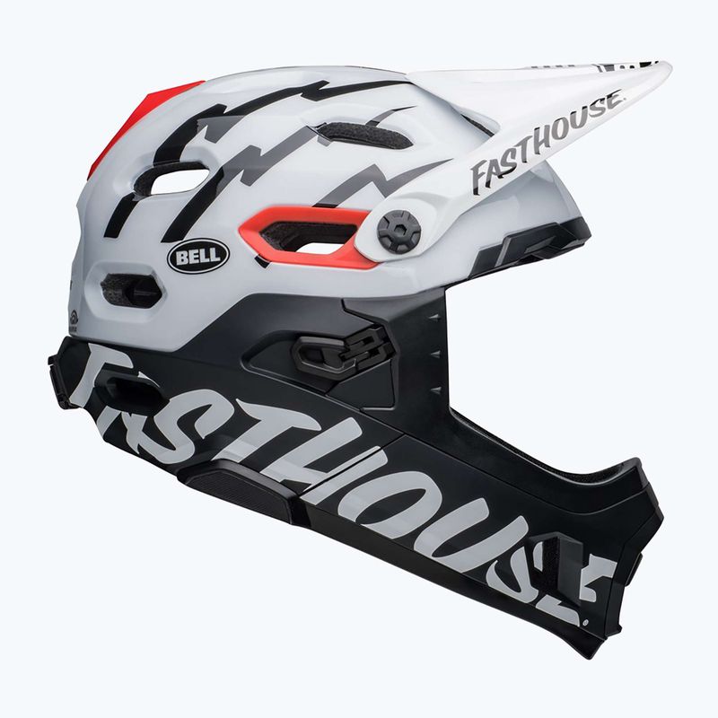 Kask rowerowy Bell FF Super DH MIPS Spherical fasthouse matte gloss black/white 2