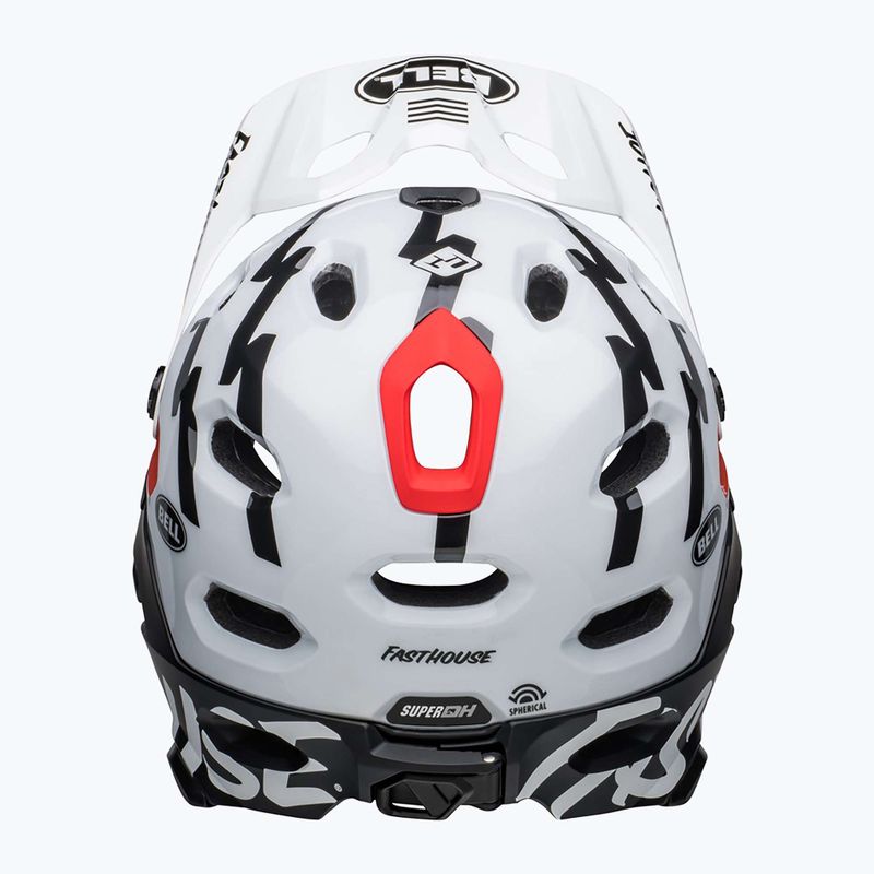 Kask rowerowy Bell FF Super DH MIPS Spherical fasthouse matte gloss black/white 4