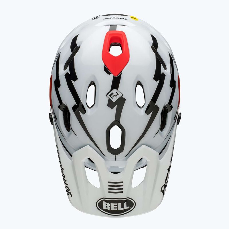 Kask rowerowy Bell FF Super DH MIPS Spherical fasthouse matte gloss black/white 6
