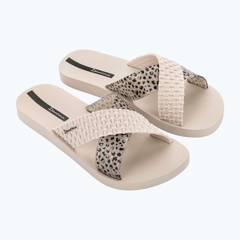Klapki damskie Ipanema Sense Slide beige/beige/black 9