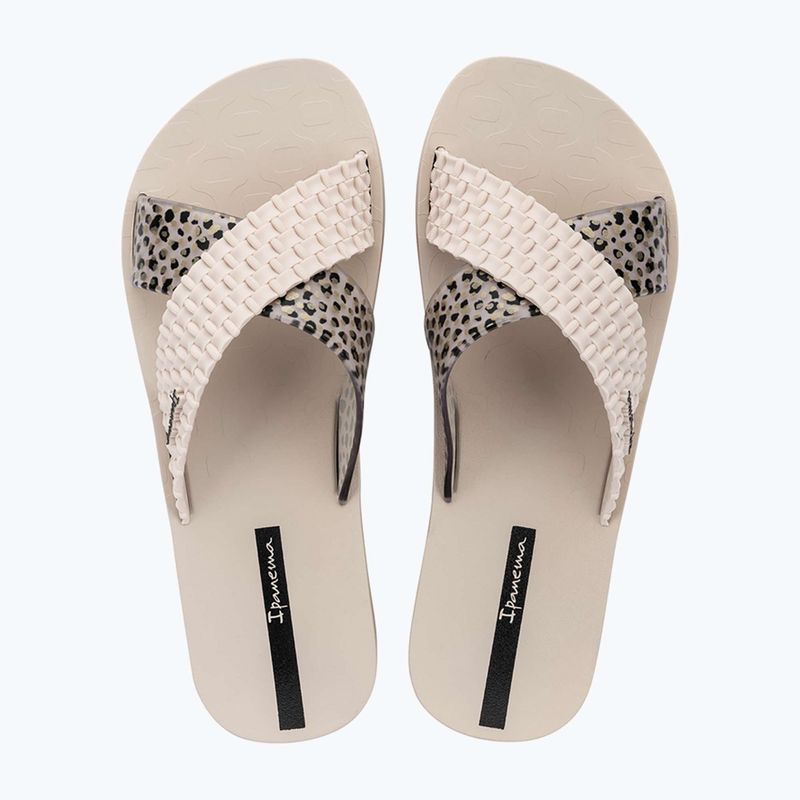 Klapki damskie Ipanema Sense Slide beige/beige/black 10