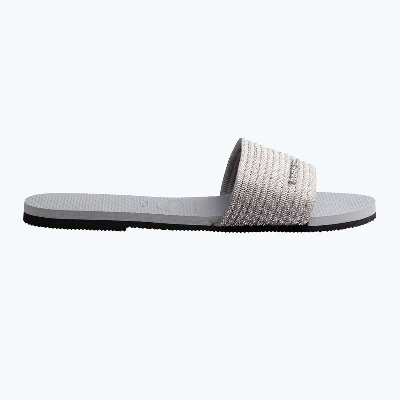 Klapki damskie Havaianas You Malta Metallic ice grey 9