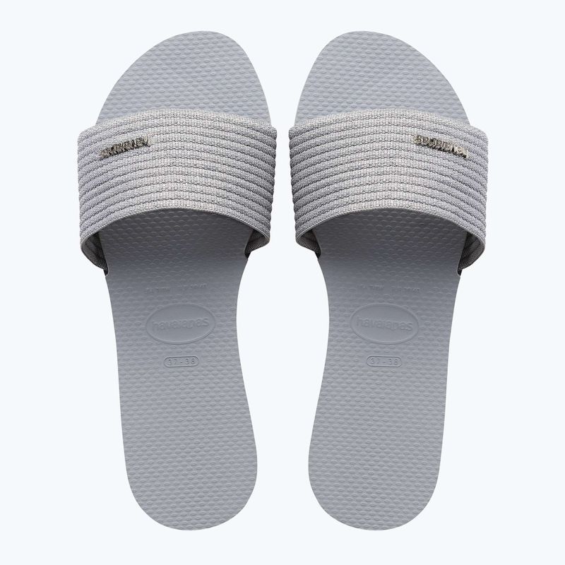 Klapki damskie Havaianas You Malta Metallic ice grey 10