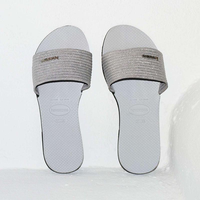 Klapki damskie Havaianas You Malta Metallic ice grey 16