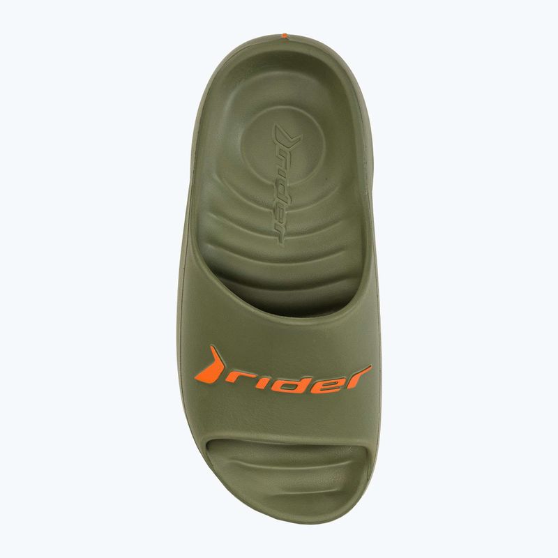 Klapki męskie RIDER Rzero Slide green/orange 5