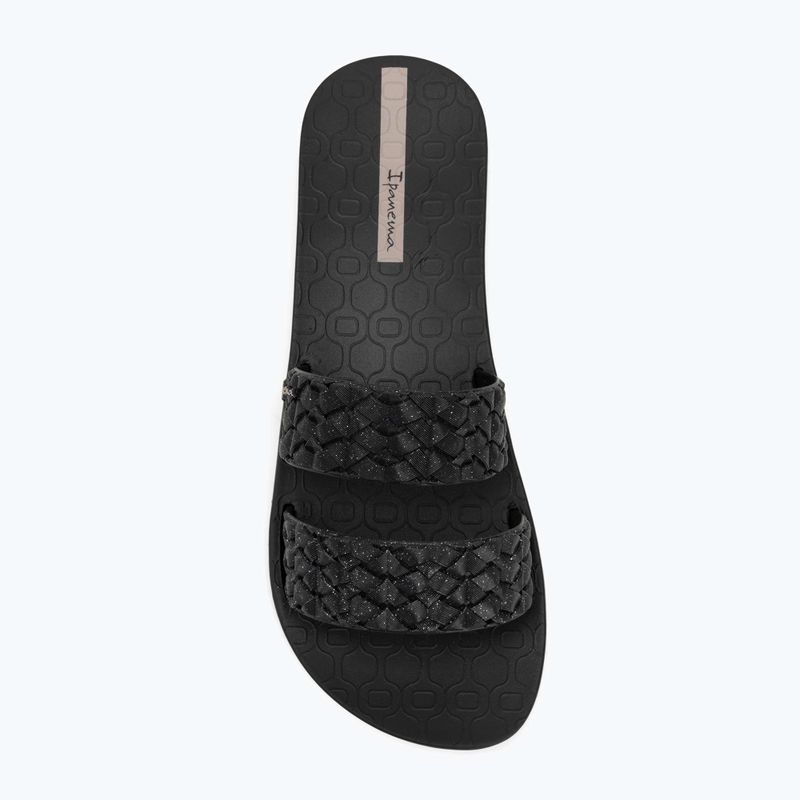 Klapki damskie Ipanema Renda II black/glitter black 5