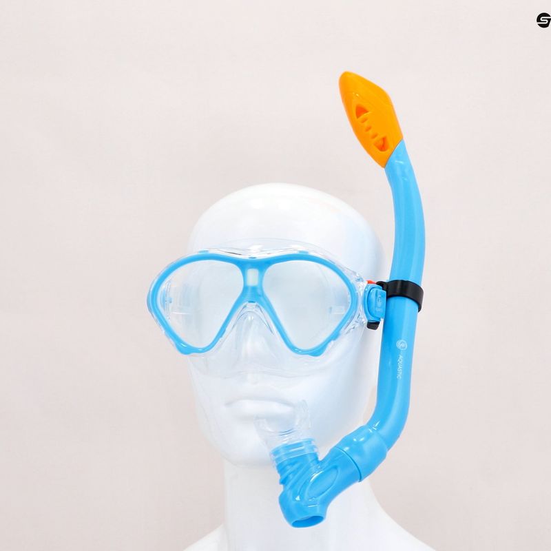 Zestaw do snorkelingu dziecięcy AQUASTIC MSK-01N niebieski 15