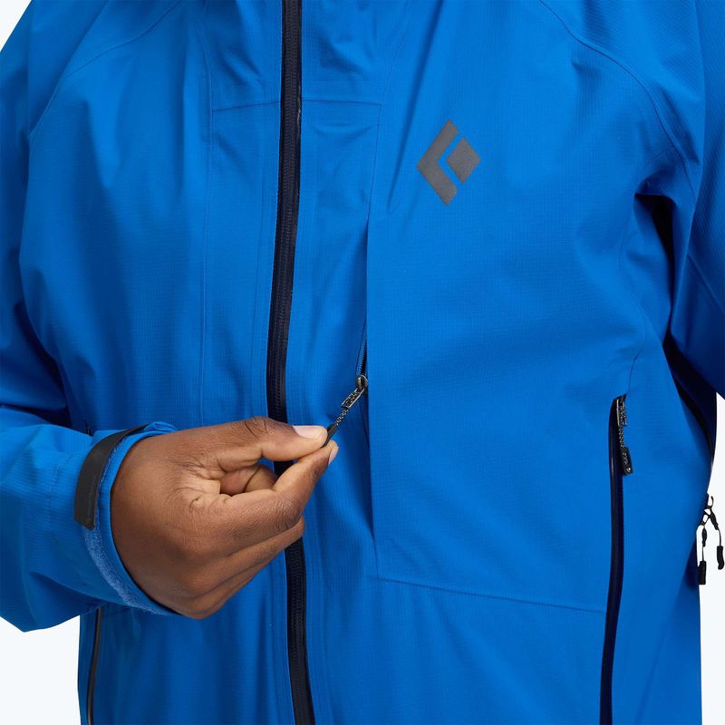 Kurtka przeciwdeszczowa męska Black Diamond Highline Stretch Shell drifter blue 5