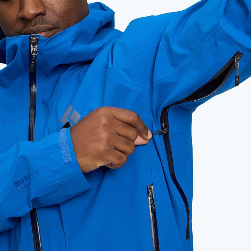 Kurtka przeciwdeszczowa męska Black Diamond Highline Stretch Shell drifter blue 7