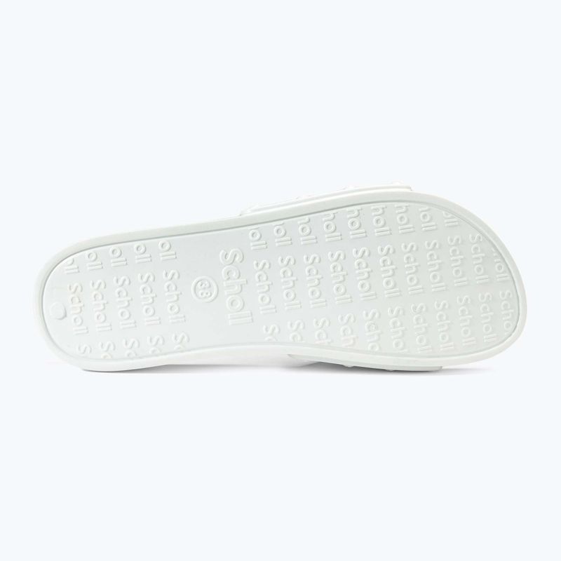 Klapki damskie Scholl Pescura Flat Aqua Eva off white 4