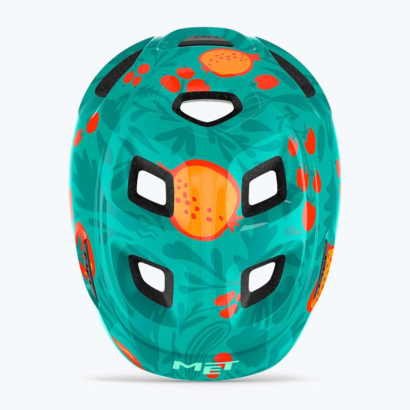Kask rowerowy dziecięcy MET Hooray green fruit glossy 7
