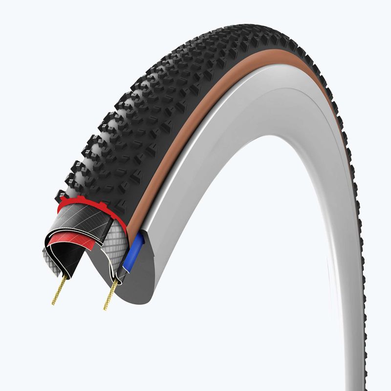 Opona rowerowa Vittoria Terreno T60 G2.0 TLR Gravel Endurance czarny/brązowy 4