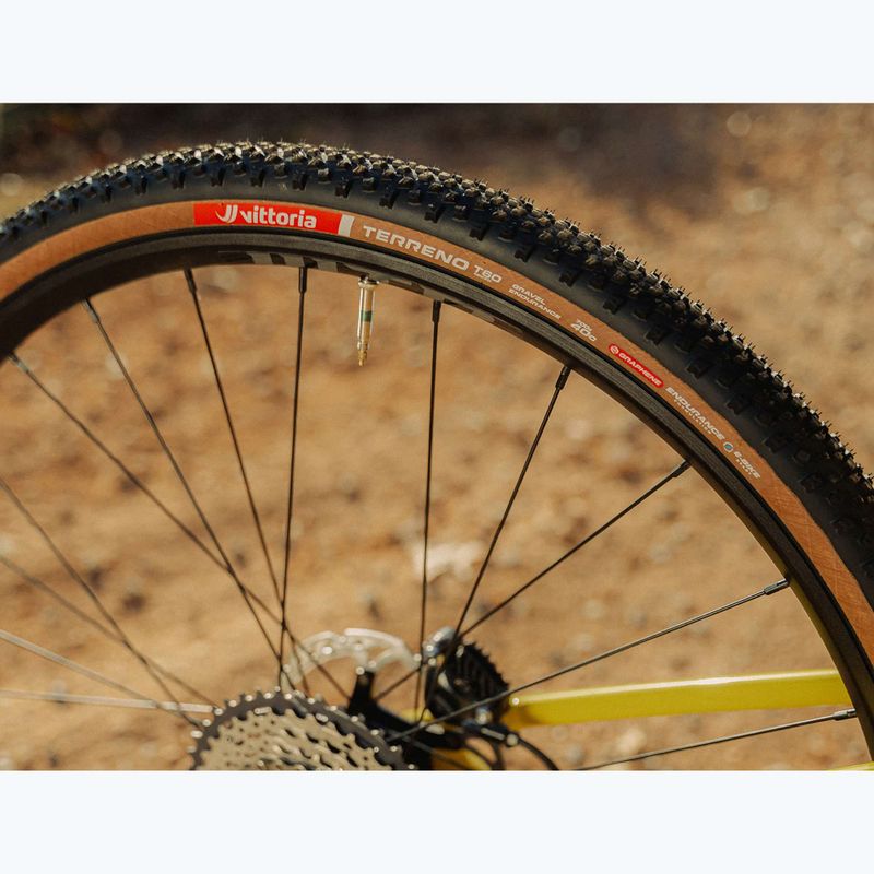 Opona rowerowa Vittoria Terreno T60 G2.0 TLR Gravel Endurance czarny/brązowy 5