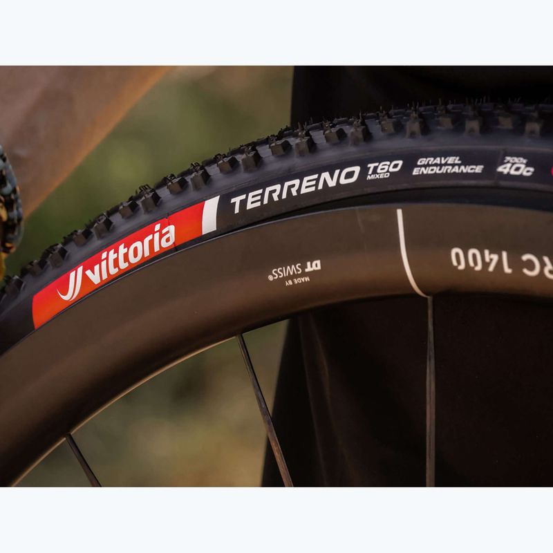 Opona rowerowa Vittoria Terreno T60 G2.0 TLR Gravel Endurance czarny/brązowy 6