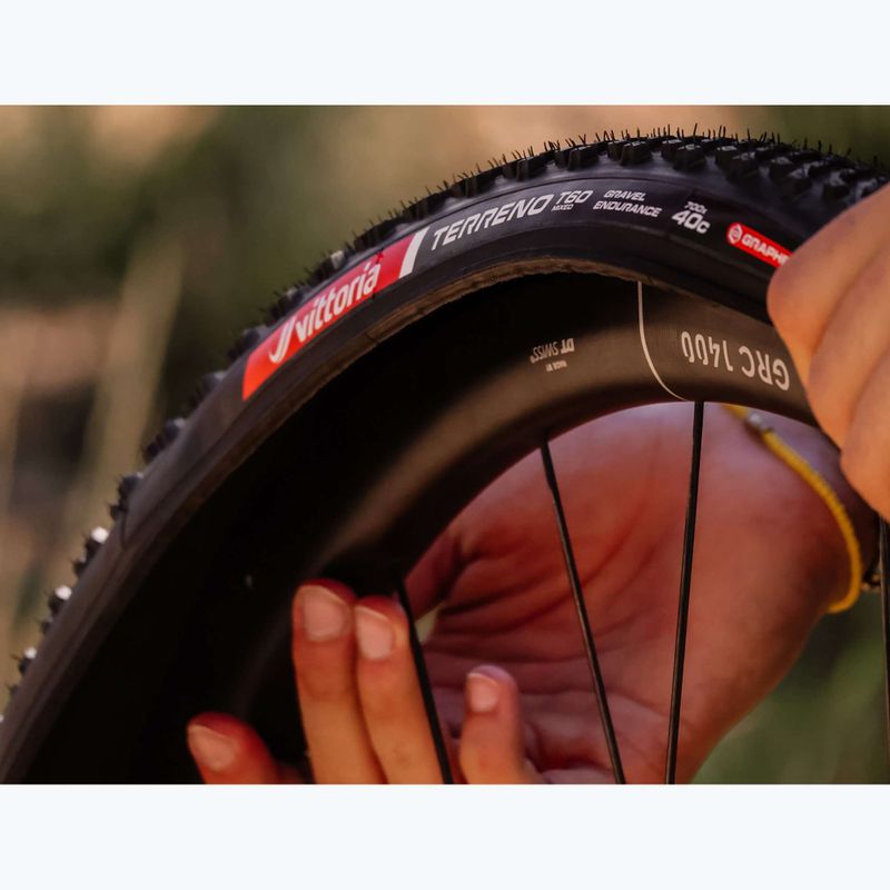 Opona rowerowa Vittoria Terreno T60 G2.0 TLR Gravel Endurance czarny/brązowy 8