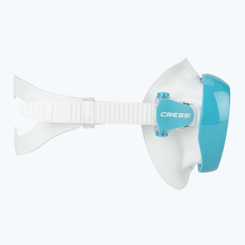 Maska do nurkowania damska Cressi Honey 420 UV white/aquamarine/blue/orange 3