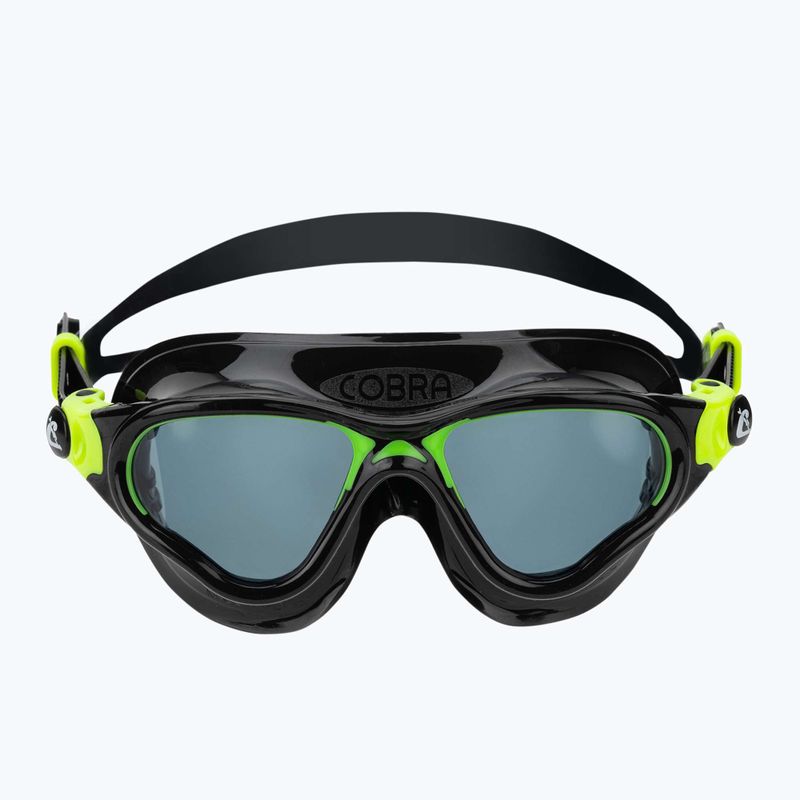 Maska do pływania Cressi Cobra black/black/lime smoked 2